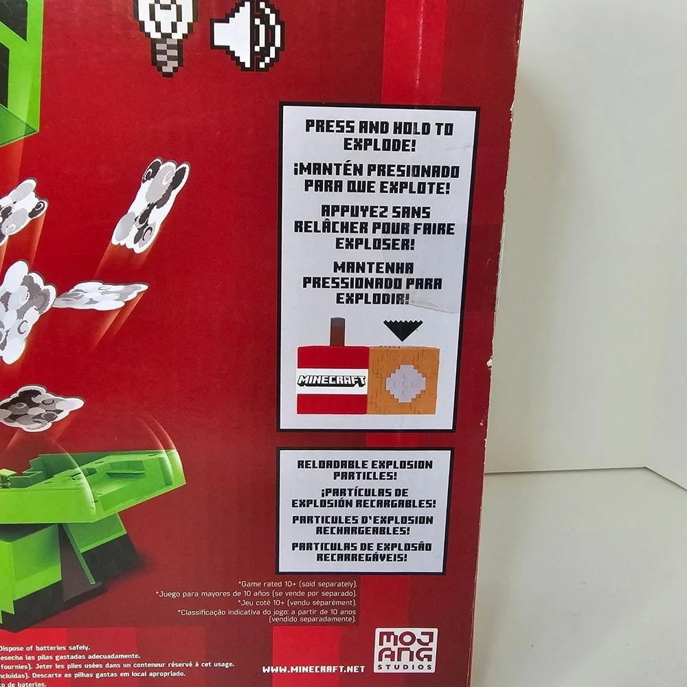 Mattel Minecraft Exploding RC Creeper Remote Control Figure with Sound & Lights
